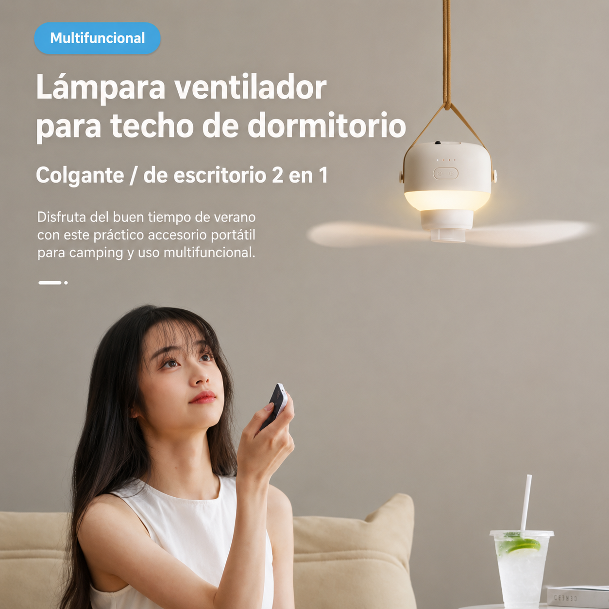 Ventilador LED portátil