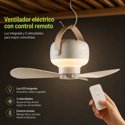 Ventilador LED portátil